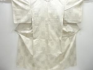 アンティーク　古典柄織り出し手織り紬単衣着物